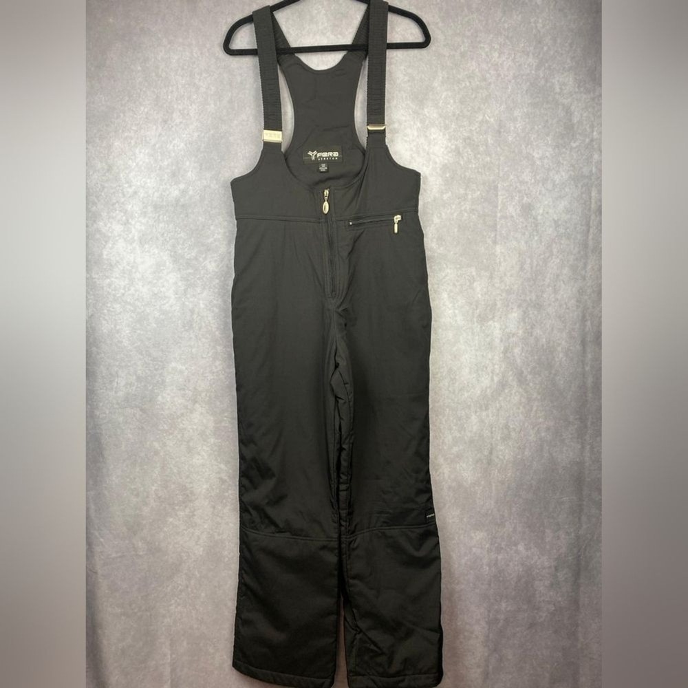 Fera International Black Ski Bib, Ladies Size 12R‎